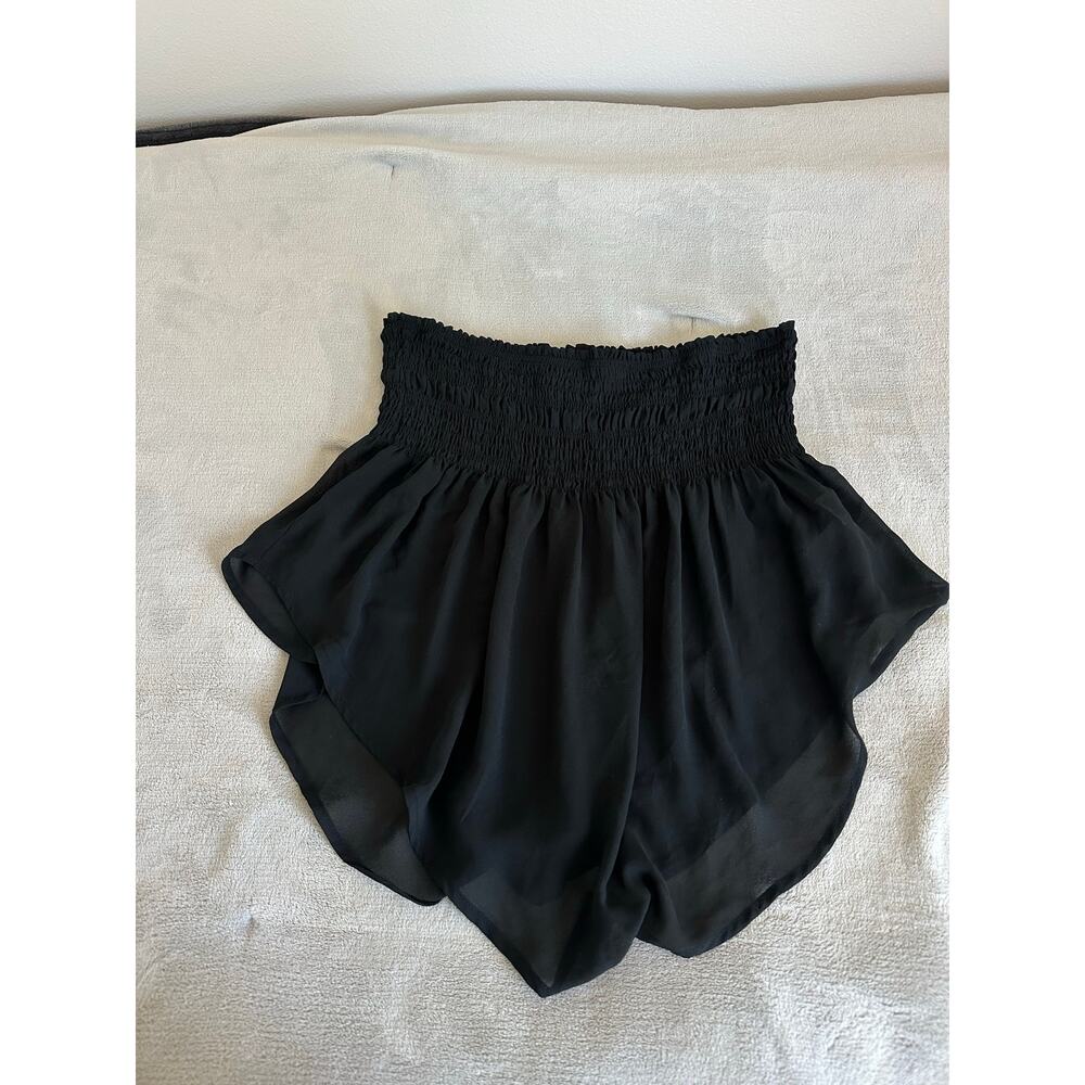 Wild Fable Black Strapless Sheer Flowy Top - Size Large